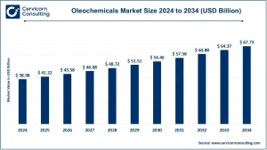 Read more about the article Oleochemicals Market Size, Growth & Company Profiles 2025–2034